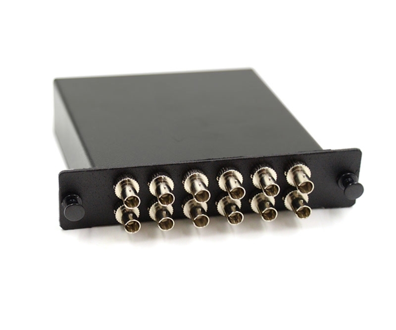 12 Fiber MTP Cassette OM3 ST to MTP Std Female