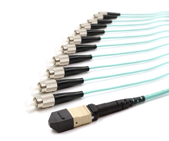 3m MTP Male to 12 FC UPC 12 Fiber Multimode OM3 50/125 Fanout Cable 3m MTP Male to 12 FC UPC 12 Fiber Multimode OM3 50/125 Fanout Cable