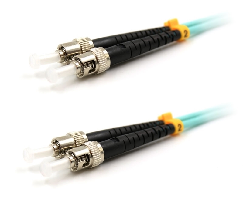 10m ST to ST Duplex OM3 Multimode Patch Cable