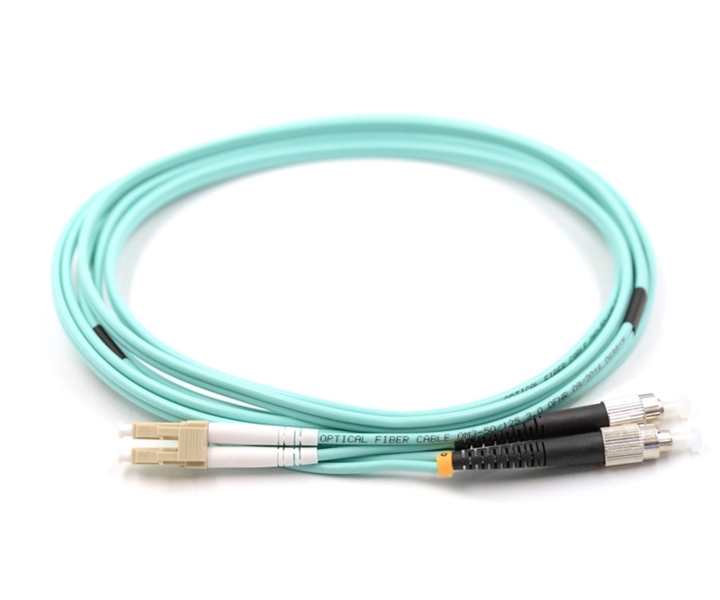 10m LC to FC Duplex OM3 Multimode Patch Cable