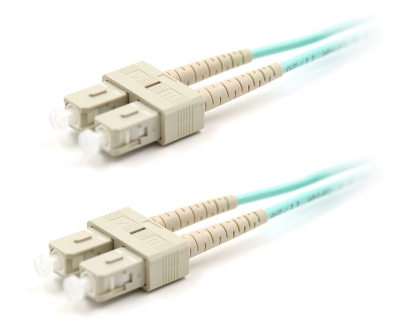 15m SC to SC Duplex OM3 Armored Fiber Cable