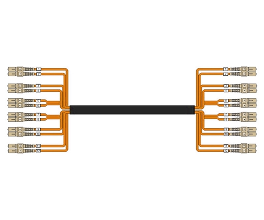 24 Fiber Multimode OM1 Custom Indoor/Outdoor Fiber Cable Assembly 24 Fiber Multimode OM1 Custom Indoor/Outdoor Fiber Cable Assembly