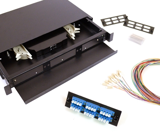 24 Fiber LC 9/125 1U Splicing Patch Panel Kit 24 Fiber LC 9/125 1U Splicing Patch Panel Kit