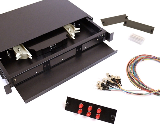 24 Fiber ST 625/125 1U Splicing Patch Panel Kit 24 Fiber ST 625/125 1U Splicing Patch Panel Kit