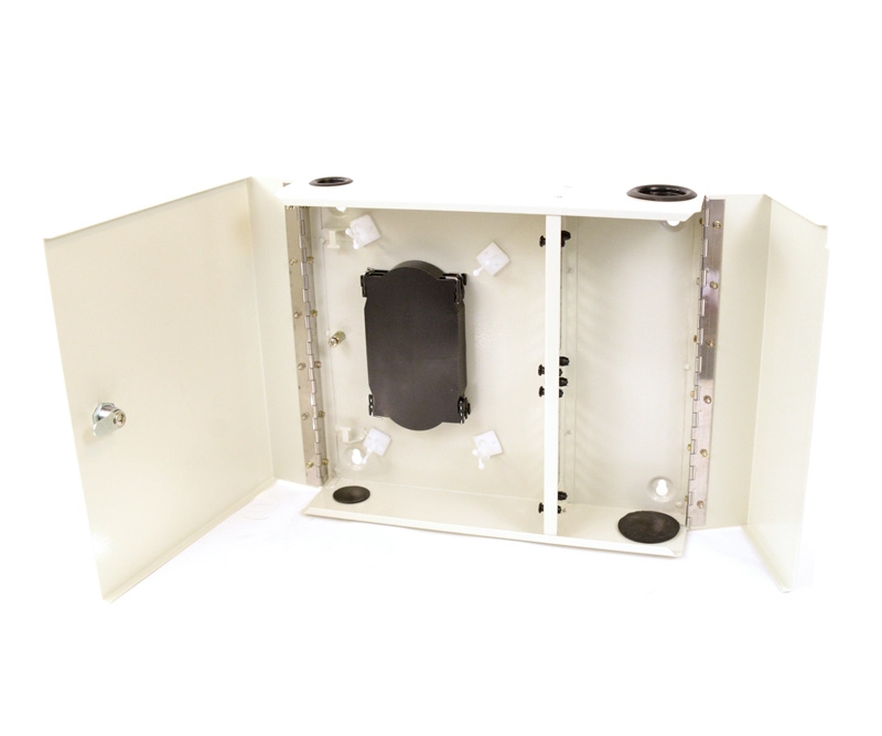 24 Adapter Slot Indoor Wall Mount Box 2 Doors