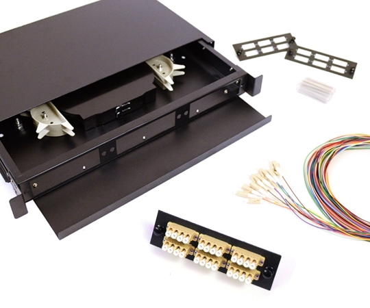 12 Fiber LC 625/125 1U Splicing Patch Panel Kit 12 Fiber LC 625/125 1U Splicing Patch Panel Kit