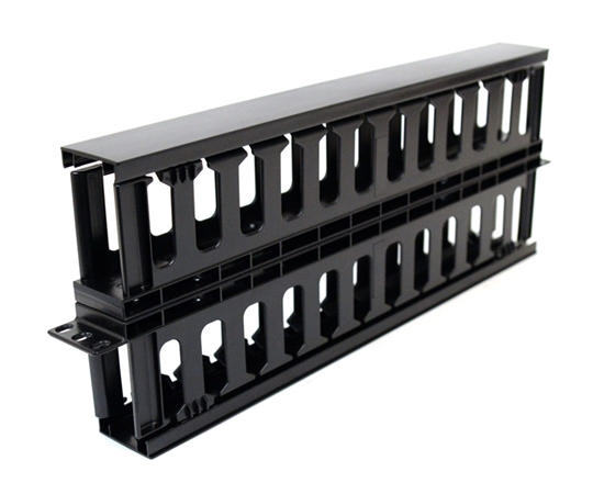 1U Dual Sided Cable Management Panel Finger Duct 1U Dual Sided Cable Management Panel Finger Duct