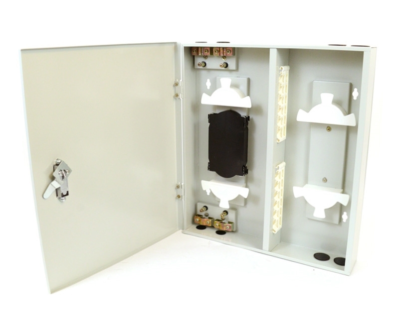 24 Adapter Slot Indoor Wall Mount Box Single Door