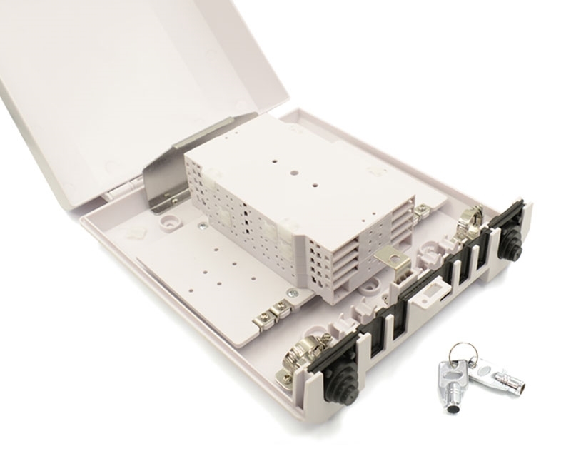 48 Splice Fiber Optic Termination Box 7 Ports